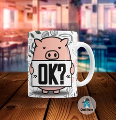 Taza de Cerámica Cerdito Enojado - comprar online