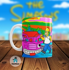 Taza de Cerámica Homero Drogado
