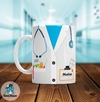 Taza de Cerámica Medico Con Nombre