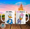 Taza de Cerámica Donald y Daisy 001