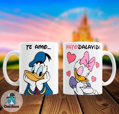 Taza de Cerámica Donald y Daisy 002