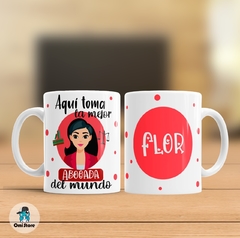 Taza de Cerámica Para Abogada C/Nombre
