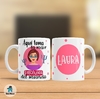 Taza de Cerámica Para Psicologa C/Nombre