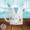 Taza de Cerámica Para Odontologo Con Nombre