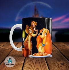 Taza de Cerámica La Dama y El Vagabundo 001