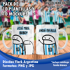 10 Plantillas Flork Mundial Argentina+ 10 Mockups