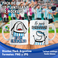 10 Plantillas Flork Mundial Argentina+ 10 Mockups - Omi Store