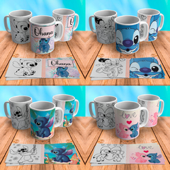 15 Plantillas Stitch para Colorear + 15 Mockups para redes - Omi Store