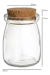 Pote de vidro 100ml com rolha - loja online