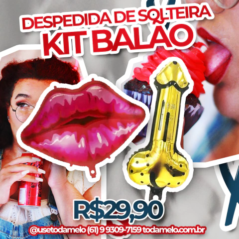 Kit Balão Metalizado Despedida de Solteira