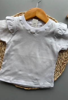 Remera MC con Voladito Blanco - Art. 1333 en internet