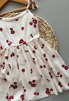 Vestido Lino Florecita - Art. 1271 en internet