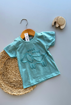 Remera Jaspeada Woof verde - Art. 0306 - comprar online