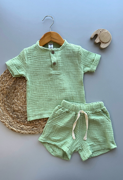 Conjunto Baby Cotton Pistacho - Art. 0199