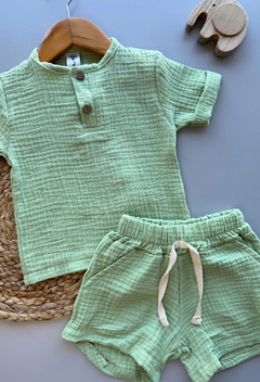 Conjunto Baby Cotton Pistacho - Art. 0199 - comprar online