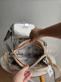 Bolsa Feminina Rosa Amora Metalic - Kebelle