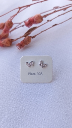 AROS PLATA 925 | MARIPOSAS CUBIC