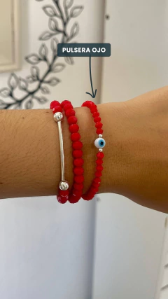 PULSERA PLATA 925 | ECO CRISTAL OJITO en internet