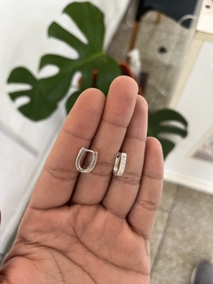 ACERO BLANCO | AROS HUGGIES CLARA