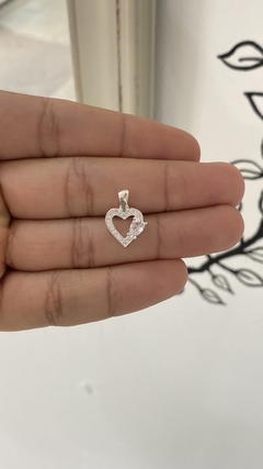 DIJE PLATA 925 | CORAZON CON GOTA - comprar online