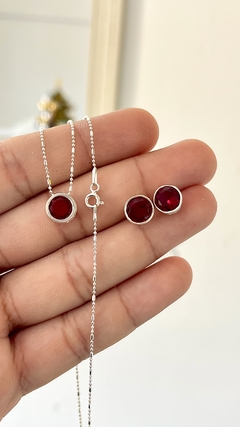 CONJUNTO PLATA 925 | SUSANO ROJO