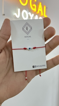 PULSERA HILO | OJITO BLANCO
