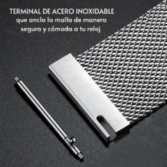 Malla metálica imantada 22mm - modelo Milanese en internet