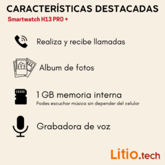 Smartwatch H13 PRO+ rosa - tienda online