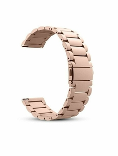 Correa Eslabonada Acero 22mm - LITIO TECH  │Smartwatch y auriculares