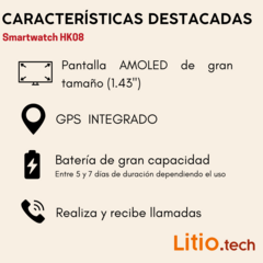 Smartwatch HK08 (GPS Integrado) - tienda online