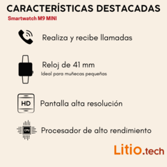 Smartwatch GS9 mini negro con malla de REGALO - tienda online