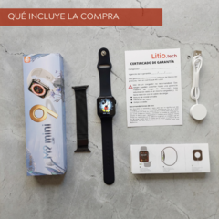 Imagen de Smartwatch GS9 mini negro con malla de REGALO