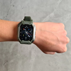 Smartwatch TANK C20 PLUS verde militar (Sumergible) - LITIO TECH  │Smartwatch y auriculares