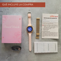 Imagen de Smartwatch CF39 rosa + malla