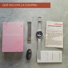 Smartwatch CF39 plateado + malla