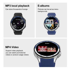 Smartwatch DT "Watch X" plateado y azul - comprar online