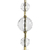 JUEGO DE VELADORES 3 ESFERAS CRISTAL BRONCE - Fabrica de luces
