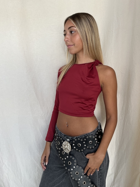 LIQUIDACIÓN: TOP NUDO | BORDO - SIN CAMBIO