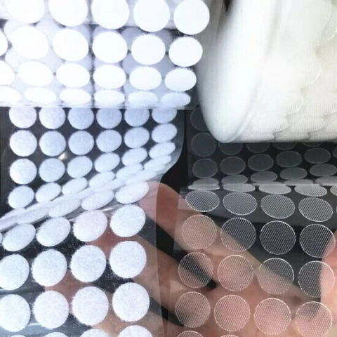 Kit pares fecho de velcro redondo com adesivo 10mm - comprar online