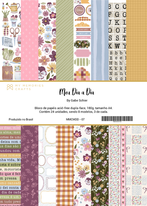 Bloco A4 Meu dia a dia | My Memories Crafts - comprar online