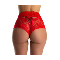 Calcinha LACRADORA Hot Pants Com Fitas Toda Em Renda Trançada Shortinho Sensual - comprar online
