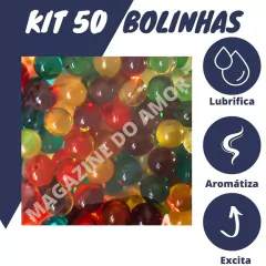 Kit 50 Bolinhas Lubrificantes Excitantes Varias Cores