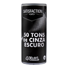 50 TONS DE CINZA ESCURO BOLINHA COM ÓLEO CORPORAL 4 UNIDADES – SATISFACTION CAPS