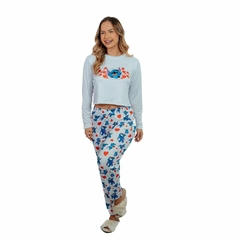 Pijama Feminino Longo Estampa Personagens - Lilo,M