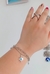 Pulseira Dupla Sol e Estrela Prata - Importada da Turquia