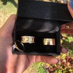 Alianças Cristal 10mm | Moeda Antiga - Jóias do Casal