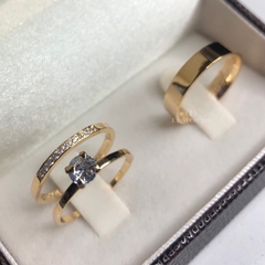 Alianças Queen 2 e 4mm | Banhadas a Ouro 18k na internet
