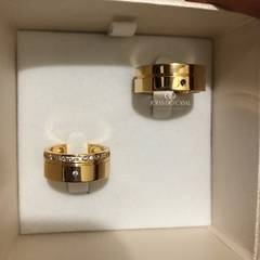 Alianças Married | Banhadas a Ouro 18k