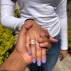 Alianças Milão 10mm | Prata 950 - Jóias do Casal