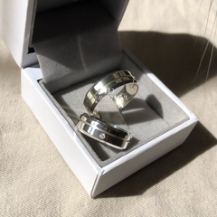 Alianças Alaska 6mm | Prata 950 - comprar online